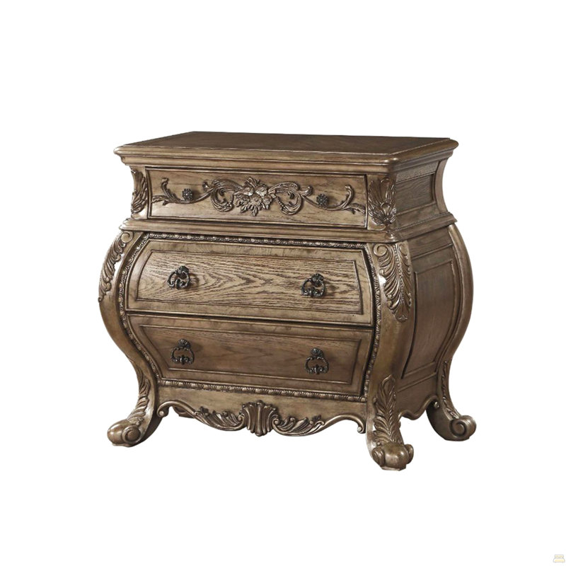 3 Drawers Nightstand
