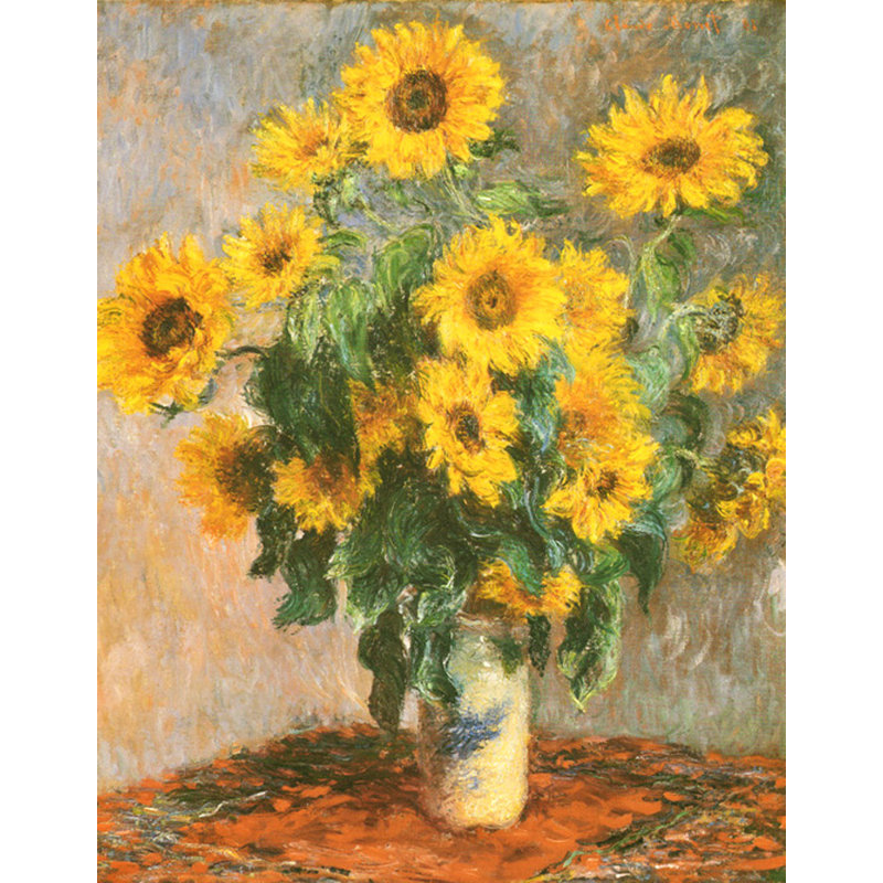 Tournesols, vers 1881, H 24 po x l 19 po