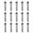 vidaXL Traffic Control Bollards Plastic 29.5 "