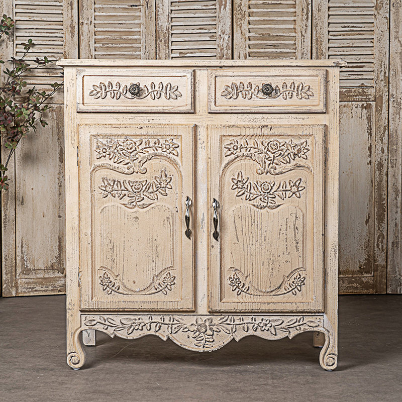 Armoire sculptée rétro, armoire d'entrée, armoire de salon, armoire d'entrée