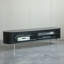 Meuble télé moderne en bois massif noir-1086327067-1086327066