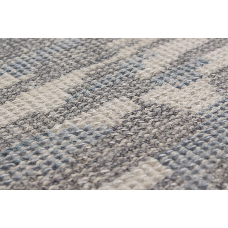 Ajax One-of-a-Kind 5'2" X 8'2" New Age Silk Area Rug in Dark Gray