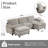 Shugar Solid and Manufactured Wood U-Shaped Sectional-110188852