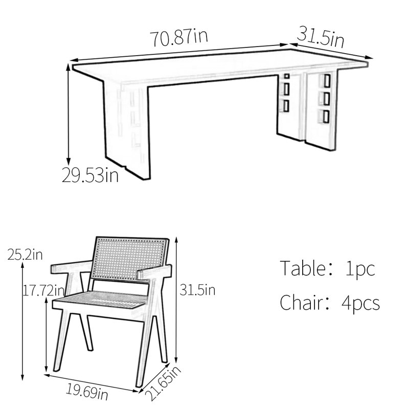 Imler, 29.53"H x 70.87"L x 31.5"W