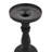 S/3 Matte Black Glass Pedestal L:4.4X4.4X11.75" M:5X5x10.4" S:5X5x7.5"