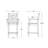 Lakeside POLYWOOD Chippendale Counter Arm Chair-9706064