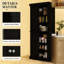 Armoire de cuisine de style nordique, armoire de cuisine autoportante, armoire de rangement avec portes et tablettes