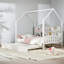 Lit en bois avec couchette-863063502