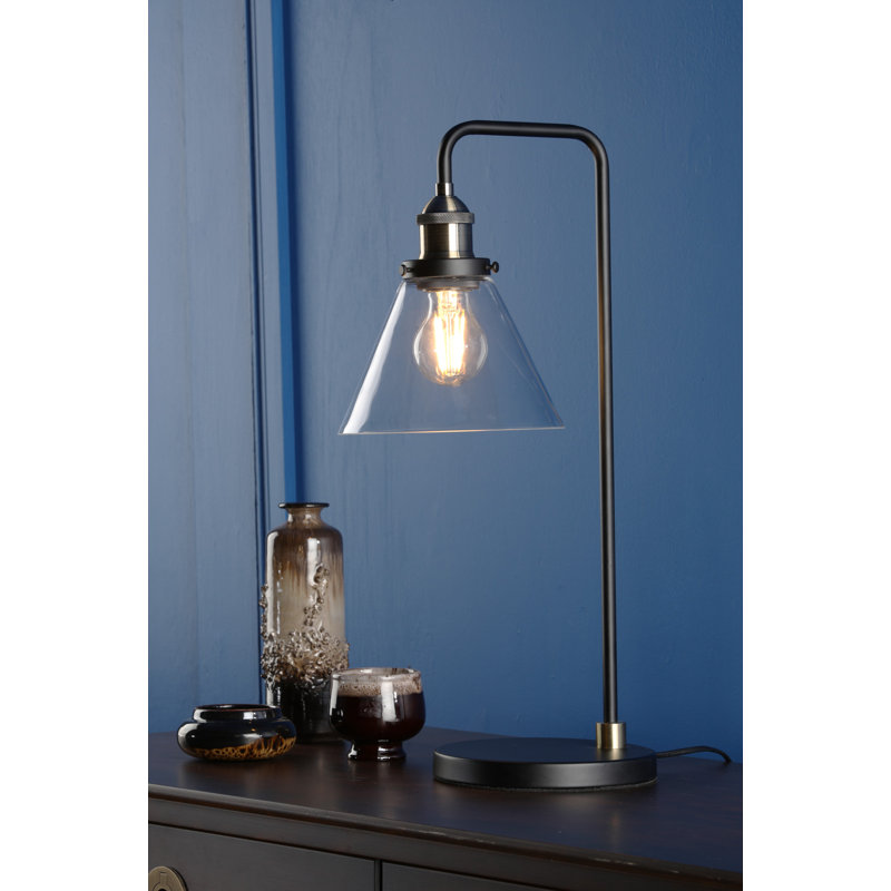 Ray Table Lamp Antique Brass and Glass