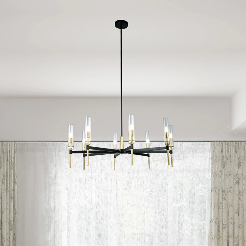 Marfil 8 - Light Dimmable Candle Chandelier