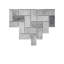 Carrelage mosaïque en pierre naturelle à chevrons Itona Tile (ensemble de 10) (8,10 pieds carrés par carton)