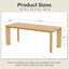 Table de salle à manger en bois 33,5 "x H 30" avec 4 pieds-1020486030-1020486027