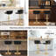 Bar Stool, Breakfast Bar Stool, Velvet Kitchen Stool, Island Counter Stool Height Adjustable, 360° Swivel Stool, with Metal Base and Footrest-1776071477-1776071482