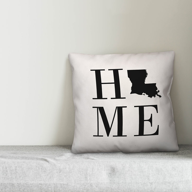 Alabama Home State Indoor/Outdoor Throw Pillow, Louisiana