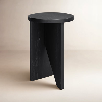 Shayne Solid Wood Abstract End Table