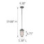 Luminaire suspendu en pot 1 lumière Gillingham