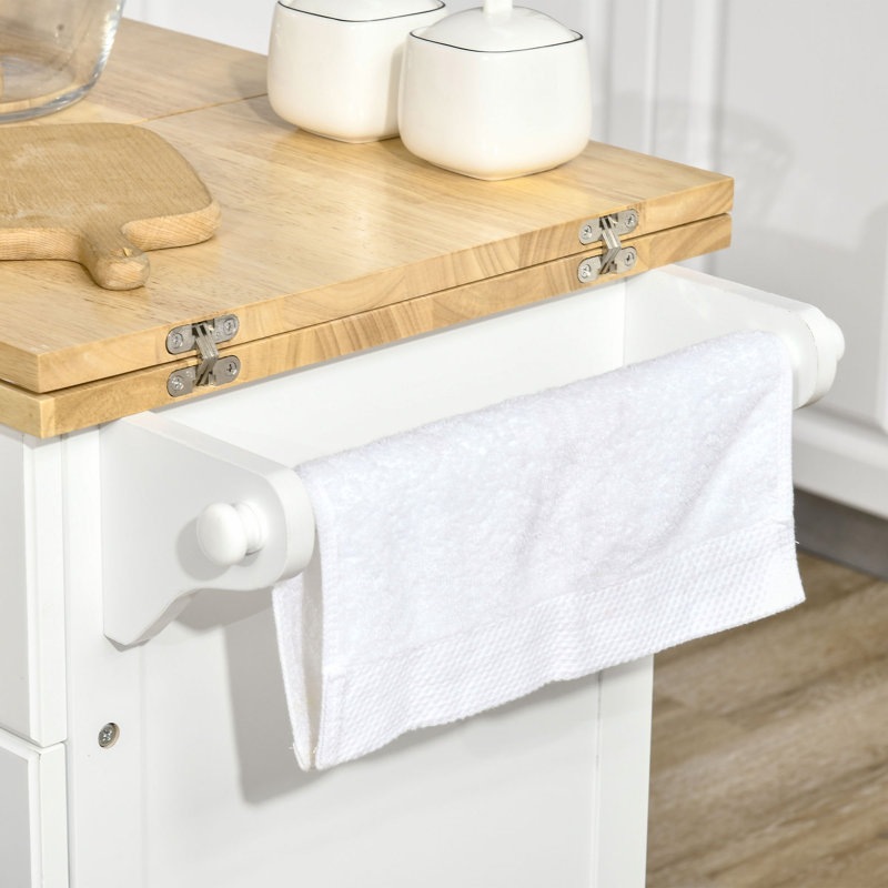 Red Barrel Studio® Kitchen Island with Drop Leaf | Wayfair