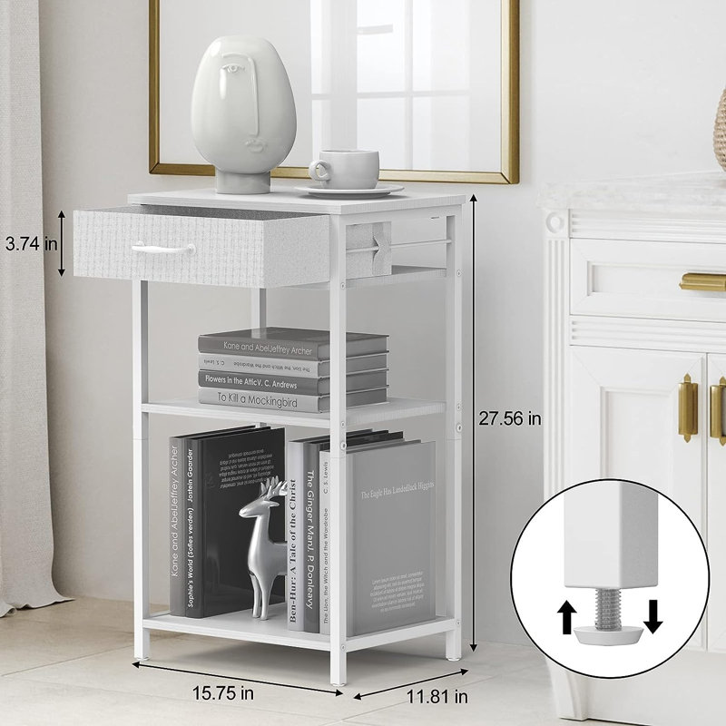 Table de chevet 1 tiroir Madlynne