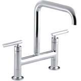 Purist® Two-Hole Deck-Mount Bridge Kitchen Sink Faucet