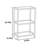 Rectangular flower shelf floor double layer storag