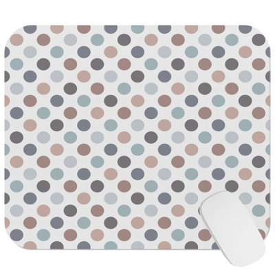 Abstract Dots II Modern Gaming Cute Office Laptop Desk Pad Gift Mat Square Rectangle Non-Slip Mousepad
