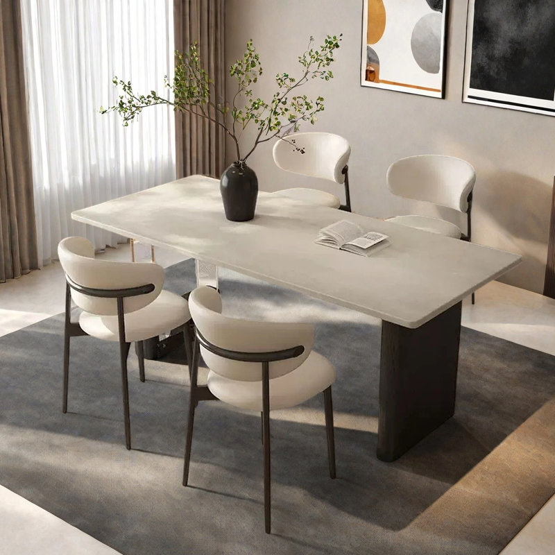 Table de salle à manger rectangulaire minimaliste, 29,53 po x L 70,87 po x l 31,5 po