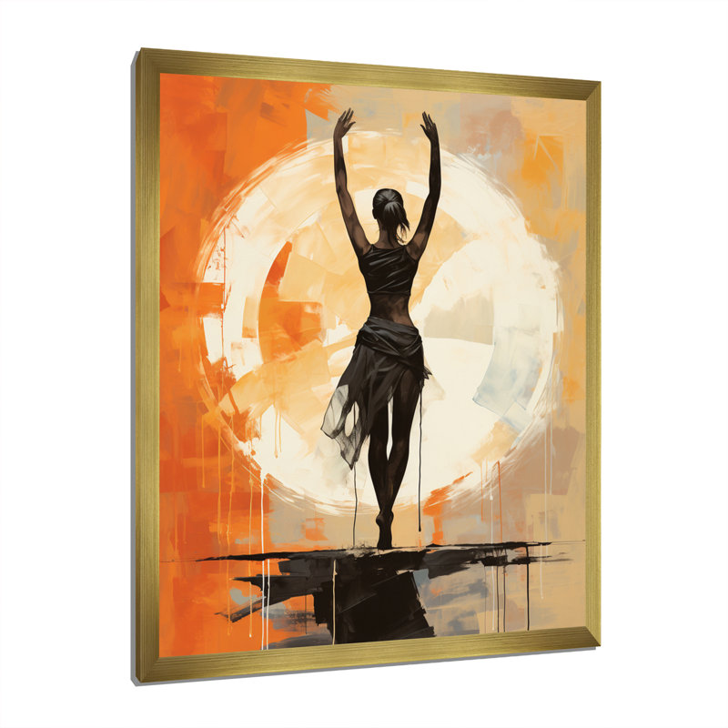 «Beige Yoga Inner Balance I», reproduction sur toile, Or, H 40 po x l 30 po x P 1,5 po