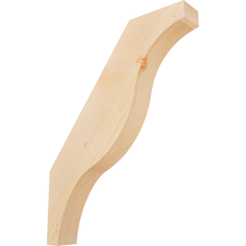 Attelle de genou Funston, Sapin de Douglas, Lisse, H 28 po x l 3,5 po x P 22 po
