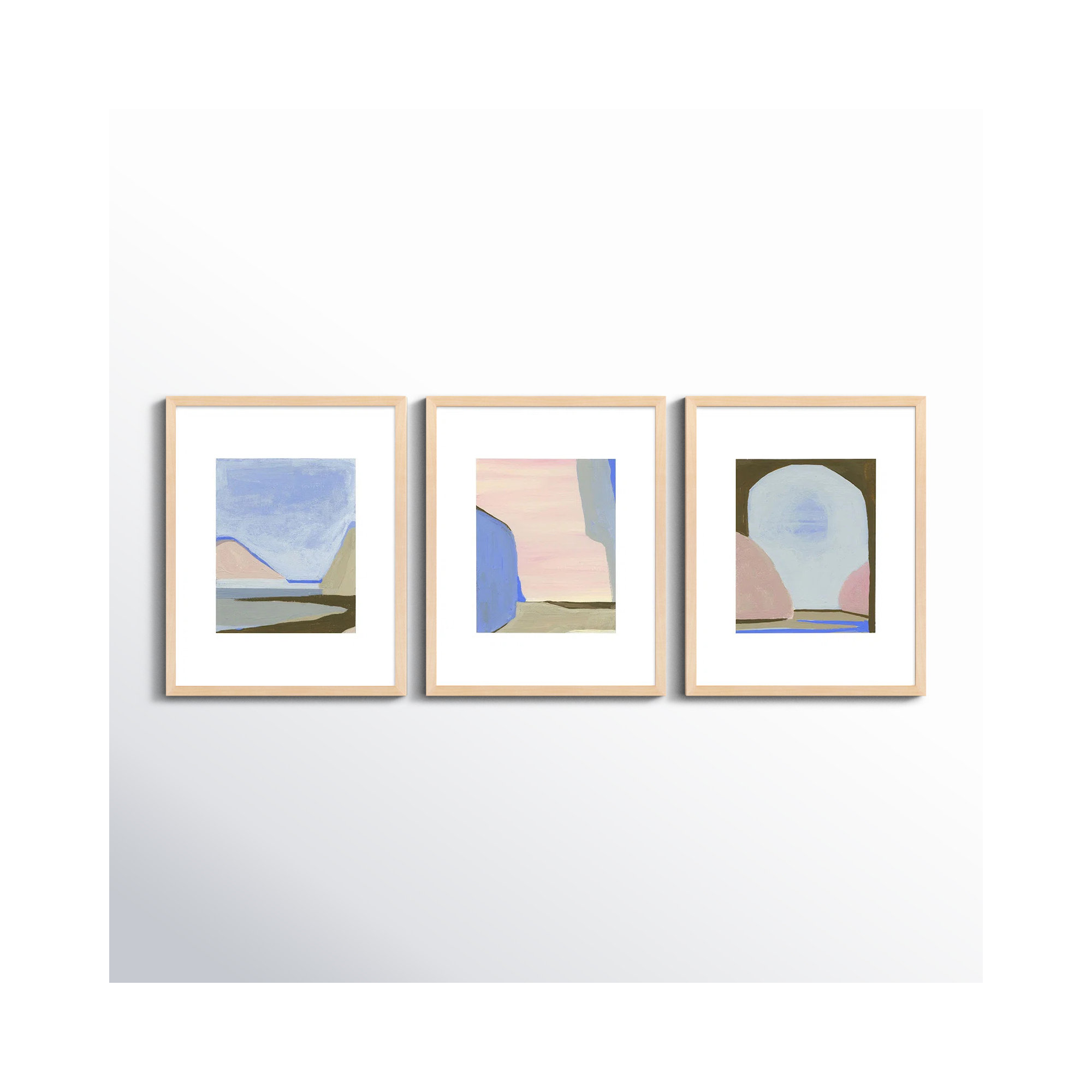Morning Sky by Andrea Stokes, Brown Framed, 20" H x 16" W