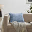 Housses de coussin décoratives en coton touffetées de couleur unie-118534979-118348096