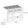 ZLINE 48 in. 8 Burner Double Oven Gas Range in Stainless Steel and Champagne Bronze Accents