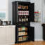 Armoire de rangement polyvalente pour garde-manger avec tablettes réglables et tiroir pour une vie organisée