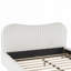 Boucle Upholstered Bed with Wavy Headboard-145478553