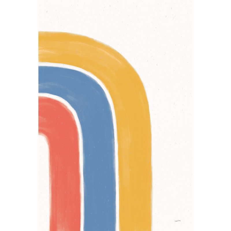 Bright Rainbow I - peinture sur toile tendue, Toile tendue, Non, H 48 po x l 32 po