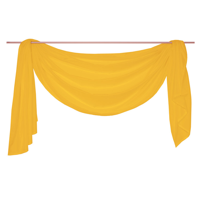 Farsund Semi Sheer Single Panel, Yellow, 135cm H x 500cm W