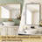Shatterproof Aluminum Rectangular Wall Mirror-640807150-640807136