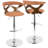 Betuel Swivel Upholstered Adjustable Height Counter Stool with Metal Frame-81514670