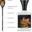 Lumière de torche solaire de 43 po à flamme scintillante 43 po