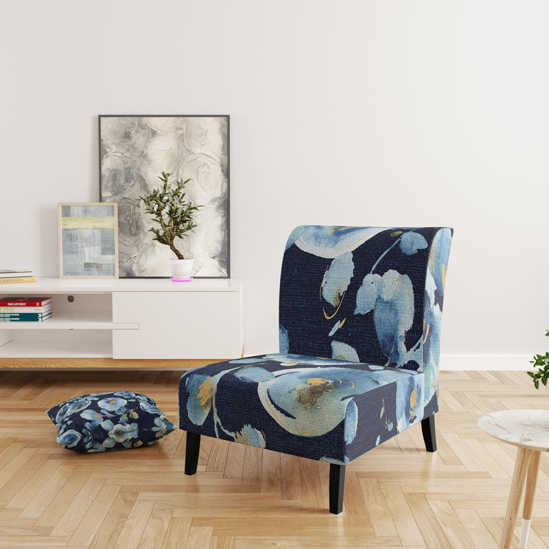 Fauteuil de chambre rembourré à motif floral Indigold