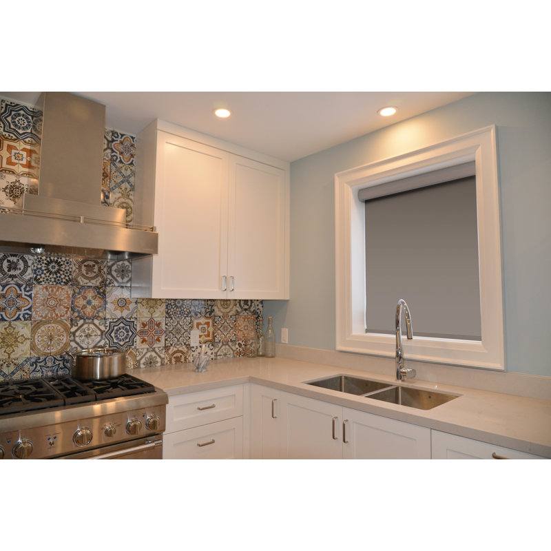 Rideau roulant transparent gris, 50"W x 72"L