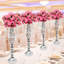 6PCS Support à fleurs en cristal, route de mariage, grands porte-fleurs, centre de table, vase en cristal en métal pour tables de réception, fournitures de mariage -97872313-97872316