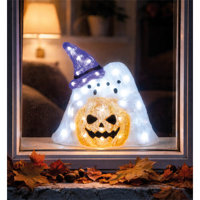 Halloween 50 White LED Pumpkin and Ghost Outdoor
