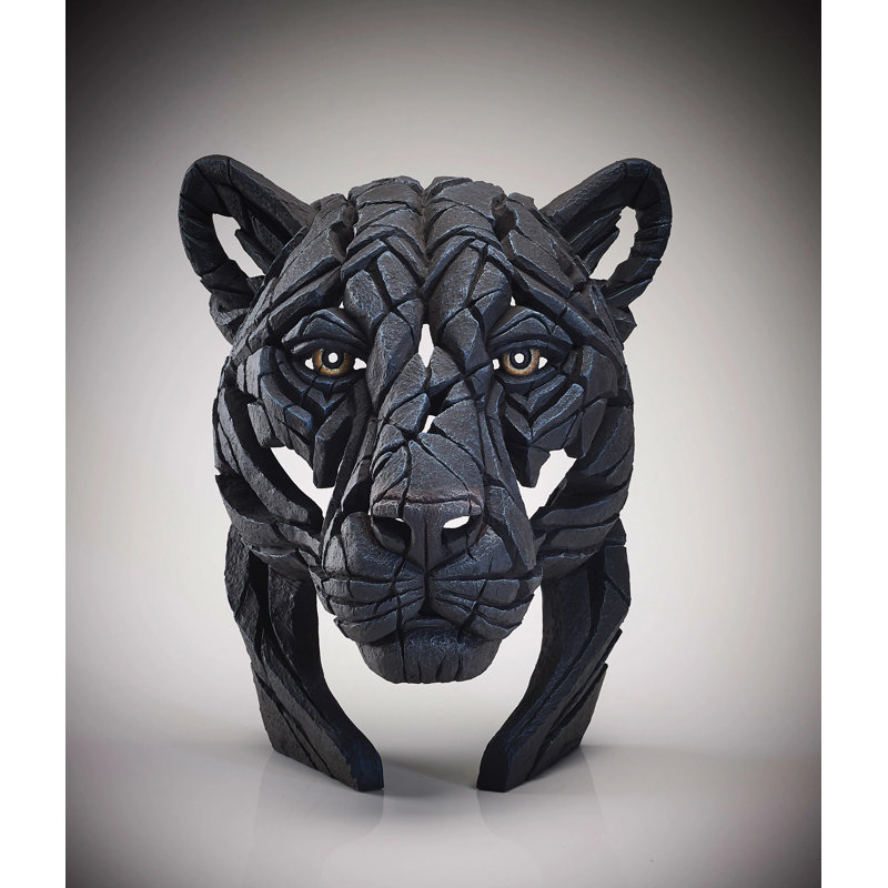 EDGE Sculpture Panther Bust 15.2in H