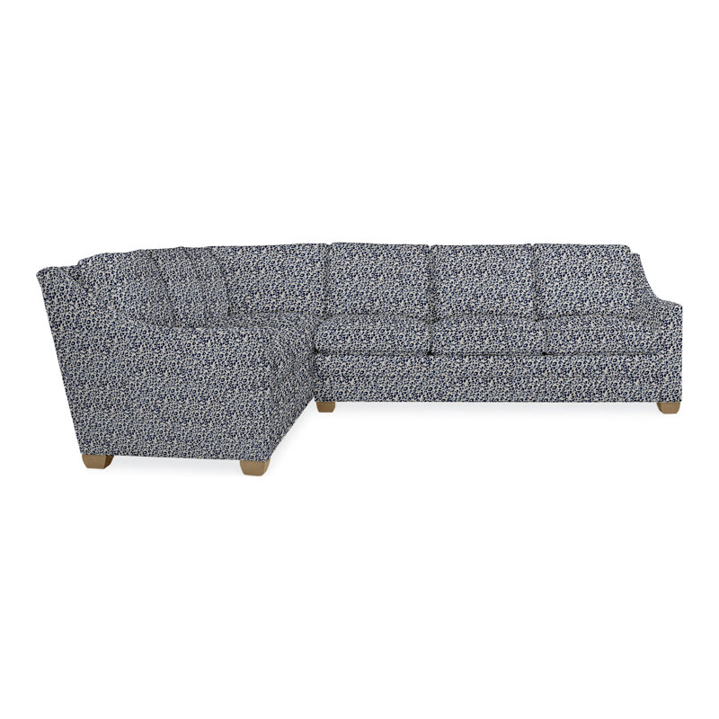 American Bungalow 2-Piece Nicholas Sectional, Hampton, Ian Pewter, No