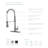 Laguna Brass Pull Down Kitchen Faucet-25946844-24693435