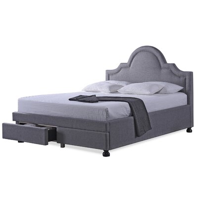 Tufted Upholstered Low Profile Storage Platform Bed -  Wholesale Interiors, BBT6347-King-Grey