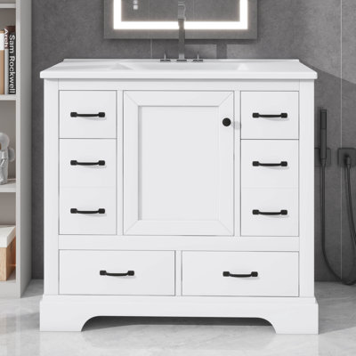 Tablette réglable pour meuble-lavabo moderne 36 po