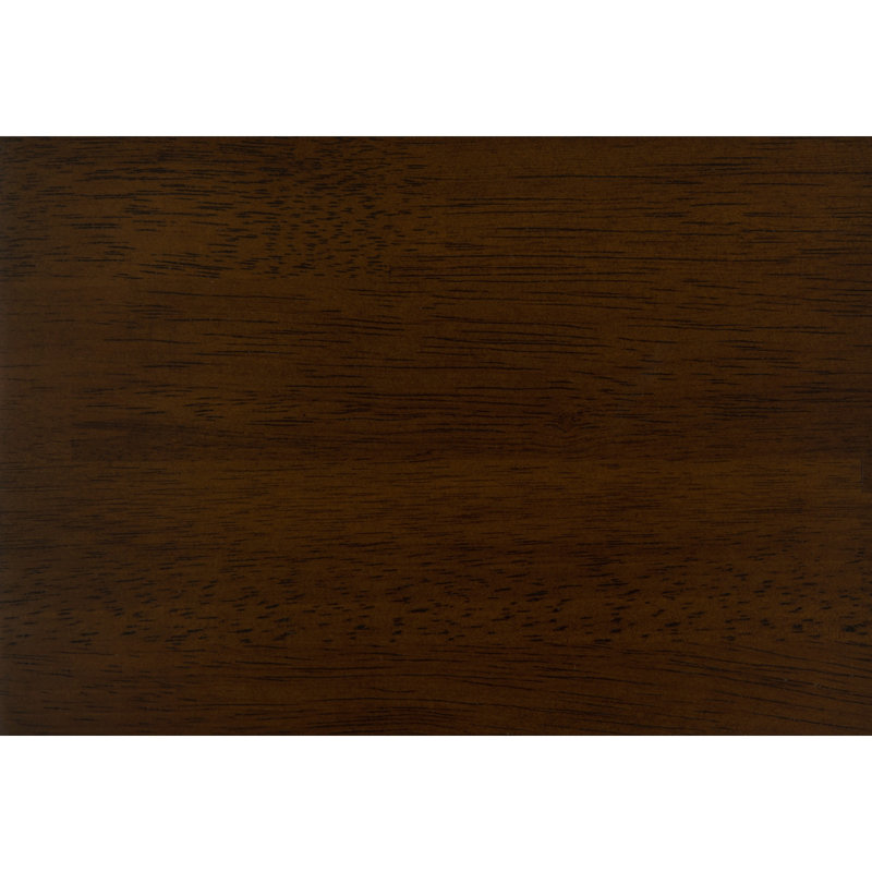 Chaise berçante en bois massif Cainon, Noir, Noyer