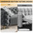 97.7" Velvet Upholstered Sleeper Sofa, King-Size Pull-Out Sofa Bed, 4-Seater Chesterfield Sofa with 2 Pillows, Dark Gray-1167970039