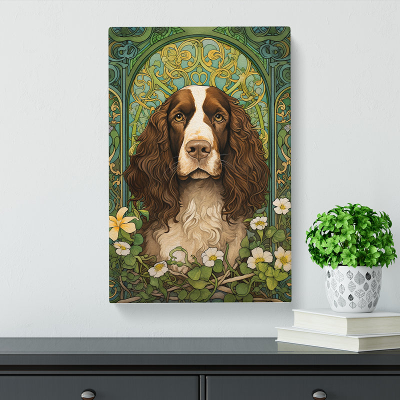 English Springer Spaniel Nouveau No.2 - Wrapped Canvas, 50cm H x 35cm W x 3cm D